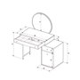 Hanah Home Mesa de Maquillaje Tmu-713-Vv-1 Color Visón